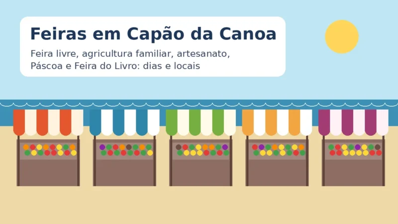Feira em Capão da Canoa: dias, locais e calendário 2026
