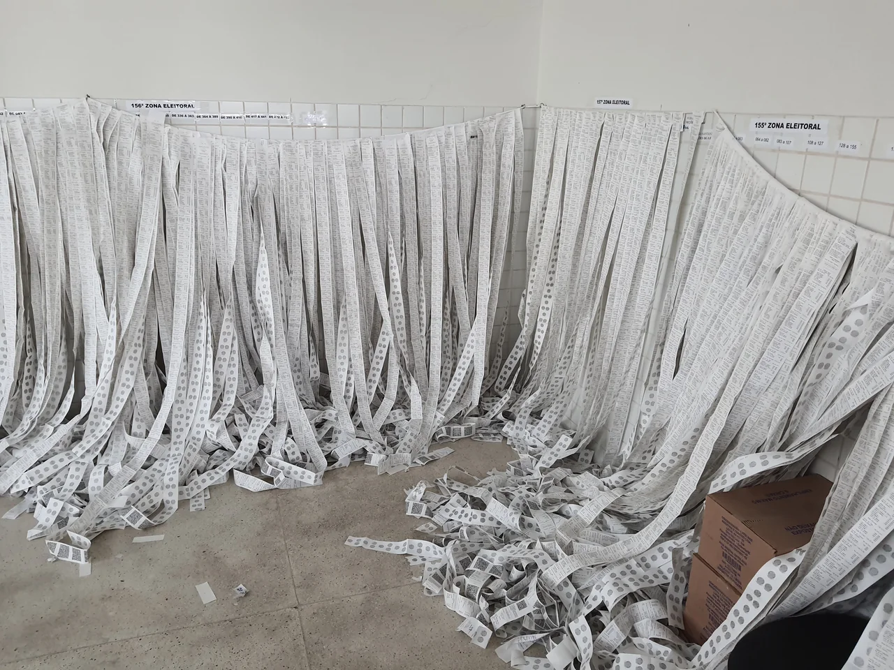 Boletins de urna em Feira de Santana, Bahia, em foto de arquivo de 2022